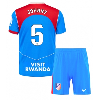 Billige Fotballdrakt Atletico Madrid Johnny Cardoso #5 Replika Tredjedraktsett Barn 2025-26 Kortermet (med bukser)